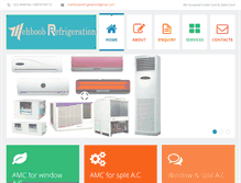 Tablet Screenshot of mehboobrefrigeration.com